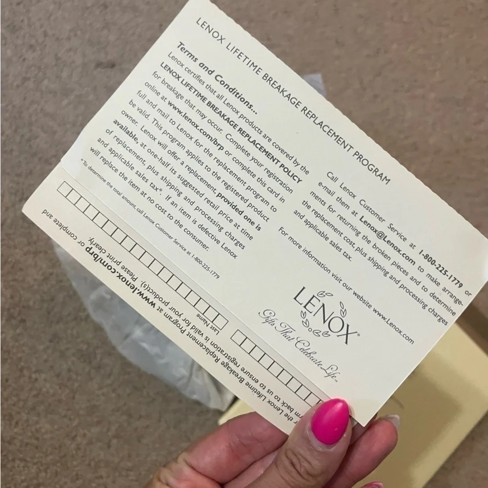 Lenox wedding promises